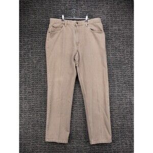 Vintage LL Bean Jeans Mens 38x32 Actual 37x32 Brown Double L Classic Fit Denim